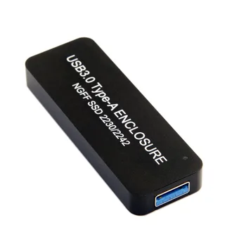 Bagažo 42mm NGFF M. 2 B-key arba B/M-key SSD USB 3.0 Išorinis PCBA Conveter Kortelės Flash Disko Tipas Adapteris Juoda