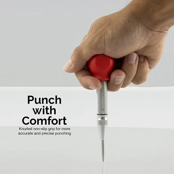 1Pcs HSS Centras Punch Statoriaus skylių Automatinė Centras Pin Punch spyruoklinė Ženklu, Gręžimo Įrankį, Su Apsaugine Mova