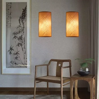 Japonų charakterio bambukai sodo Siena lempos, žibintai, vonios kambarys, miegamasis šviesos diodų (led) sienos žiburiai, namų pramonės dekoras miegamasis