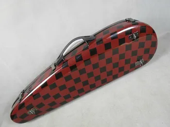 Gana Retas modelis, stiklo pluošto juoda/raudona dizaino smuikas sunku .su 2 svogūnai laikikliai