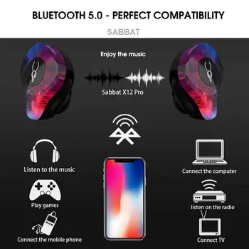 Mini Bluetooth 5.0 Ausinių Uosto Belaidžius Belaidžių Ausinių Stereo Ausies Bluetooth 5.0 Vandeniui Belaidžio Ausies Pumpurai Ausinių