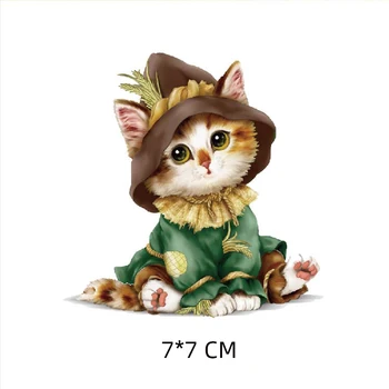 ZOTOONE Cute Kačių Pleistrai Gyvūnų Lipdukai Vaikams Geležies perdavimo Pleistras Drabužius T-shirt 