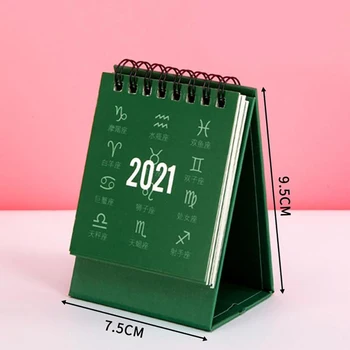 2021 Naujas Mini Stalinis Kalendorius Subtilus, Paprastas Stalinis Kalendorius Office Kalendorius Mini Knygą Gaivus Ritė Pastaba Mokyklos Darbalaukio Tiekimo