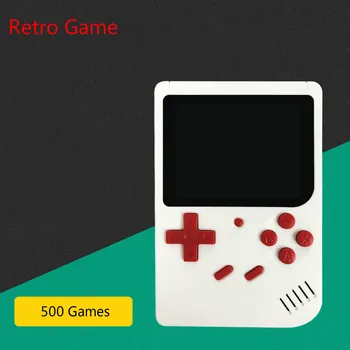 Nauja 500 Šviesą grąžinantys Žaidimai Nešiojamas Mini Vaizdo Žaidimų Konsolės 8 bitų Pocket Kišeninių Žaidimų Žaidėjas Built-in Klasikiniai Žaidimai-Geriausia Dovana Vaikui