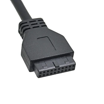 10VNT 4 Prievadai USB 2.0 +USB 3.0 +HD Audio 3.5 mm Ausinių Lizdas Mic Prijungti KOMPIUTERĮ Priekinis Skydelis Adapteris 3,5 Colio Diskelių Vairuotojo Bay