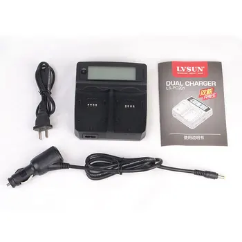 LVSUN D-LI109 DLI109 Baterija Fotoaparatas Dual Automobilis+Stalinis Įkroviklis, USB Prievadas, 