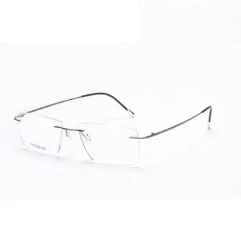 Cubojue Titano Akinių rėmeliai vyrų taškus akiniai vyrų recepto akiniai, optiniai trumparegystė dioptrijomis frameless ultralight