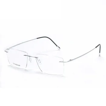 Cubojue Titano Akinių rėmeliai vyrų taškus akiniai vyrų recepto akiniai, optiniai trumparegystė dioptrijomis frameless ultralight
