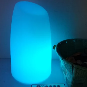 2019 Naujas D12*H20cm 16 LED Spalva Keičiasi Naktį Žibintai Įkrovimo Vandeniui apšviestas Apšvietimo Lempų nemokamas pristatymas 10vnt/daug