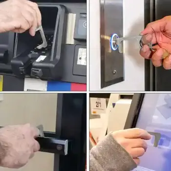 Nešiojamų Ne-Susisiekite su EDC Durų Atidarytuvas Stylus Liftas Keychain Įrankis Higienos Keychain Liečia Paviršių Ne Touch Durų Atidarytuvas