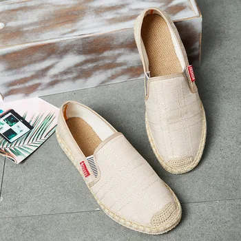 ZINXINSummer naujas stilius senas Pekino lino batai, žvejo batai, kanapių virvė rankų darbo batai