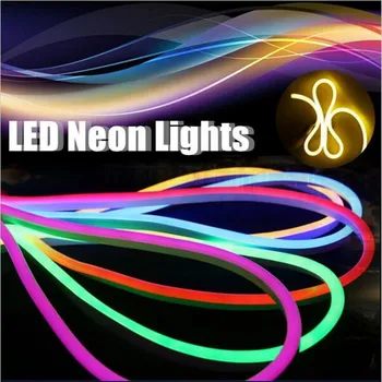 Naujas ir Lanksčias LED Neon Light 50meter 2835 SMD LED Šviesos Juostelės DC12V/24V/AC85-265V IP68 LED Lauko Apšvietimas Nemokamas pristatymas