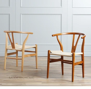 Modernus Klasikinis Dizainas Kieto Buko Medinių Valgomojo Kėdės, mados populiarus loft stiliaus Medžio valgomojo patogūs Baldai, kėdės 1PC