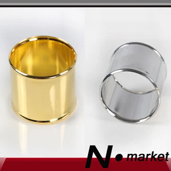 2020 Naujas Mados Sklandžiai Servetėlių Žiedas 18K Auksas, Sidabras, Paprastas Aliuminio Lydinio pisuarai Vestuvėms Viešbutis Prekes