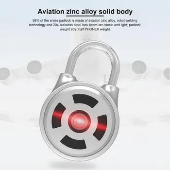 Alloyseed Smart Bluetooth Spynos, Elektroniniai Belaidžio Užraktas Keyless APP Kontrolės Slaptažodį Home Security Mini Metalo Smart Spynos