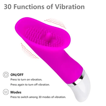 30 Režimas Blowjob Kalba Silikono Vibratorius Klitorio Stimuliatorius Dildo Vibratorius Oralinio Sekso Žaislai Moters Intymi