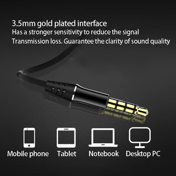3.5 mm double juda žiedas ausinės sporto žaidimas, ausinės bass Su mic Laidas-kontroliuojamas mobilusis telefonas, ausines xiaomi obuoliai