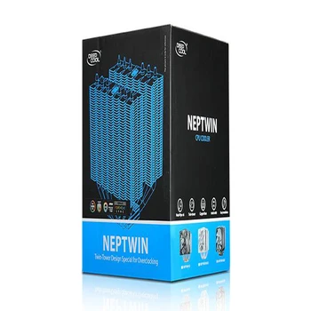 DEEPCOOL NEPTWIN V2 6 heatpipe Twin-Bokštas CPU Aušintuvo Radiatoriaus Dvigubai 120mm LED Mėlyna PWM Ventiliatorius Kompiuterio CPU Cooler intel/AMD