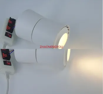 JŪS paviršinės Montuotės Lankstymo COB LED Šviestuvai 6W 9W 12W 20W 25W LED Lubų Lempos Vietoje Šviesos 360 Laipsnių Sukimosi LED Šviestuvai
