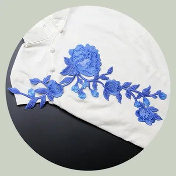 Kokybės parches para la ropa gėlių išsiuvinėti pleistrai džinsai siūti lopai drabužių parches bordados ropa