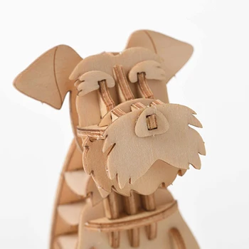 3D Medinė Dėlionė Modelis Statyti Medinės Asamblėjos Įspūdį Švietimo Žaislas Statybos Inžinerijos Nustatyti Dovana Vaikams iki 12+ (veislės kalytę)