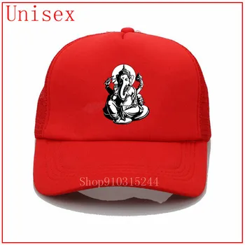 Induizmo dievas dramblys indijoje Ganeša vasaros skrybėlės vyrų kepurės moterims Gorras trucker Bžūp kepurės kepurės vyrams Naujausią populiarumas