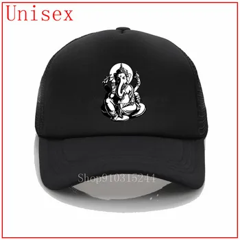 Induizmo dievas dramblys indijoje Ganeša vasaros skrybėlės vyrų kepurės moterims Gorras trucker Bžūp kepurės kepurės vyrams Naujausią populiarumas