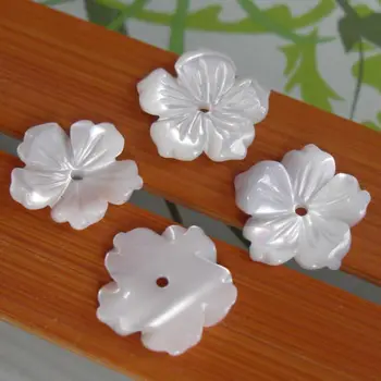 4Pcs motina pearl vėžiagyvių papuošti Inlay medžiaga ,kaip 14mm trochid shell gėlių