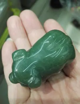 Nemokamas pristatymas Ranka Raižyti Gamtos Dongling Jade Kiaulių statula