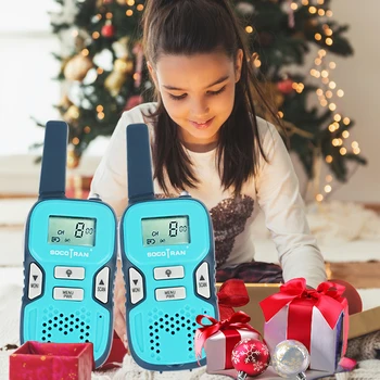 Vaikai Walkie Talkie Kalėdų Dovana, Mini Vaikų PMR446 Radijo Socotran R8 VOX LED Žibintuvėlis 2 Būdas Radijas Vaiko Žaislai, Gimtadienio Dovana
