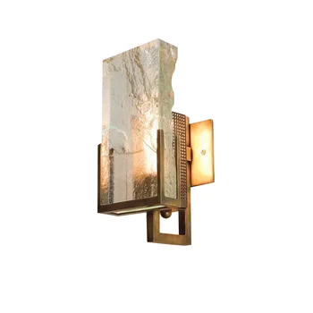 Modernūs, Prabangūs Ledo Kubo Formos Kristalų Sienos Lempa E14 LED Geležies Raižyti Stovo Kristalų sienos, Šviesos, Naktiniai staleliai, Lempa, Vila