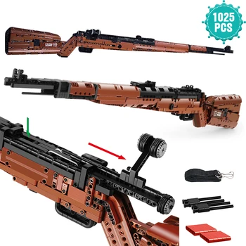 Biuro įranga Karinis Ginklas, Pistoletas Serijos Blokai Mauser 98K Šautuvas Modelis Plytų Žaislai Berniukų Kalėdų Dovana