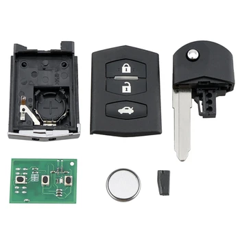 Automobilio Smart Remote Key 3 Mygtuką 43hz su 80 Bitų 63 Chip Tinka MAZDA SKE126-01