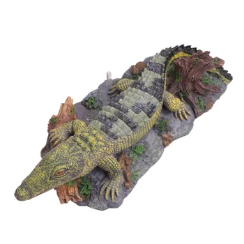 Kūrybos Dervos Krokodilas Žuvų Bakas Kraštovaizdžio Gyvūnų Dekoro Akvariumas Deguonies Siurblys Oro Burbulas Ornamentu