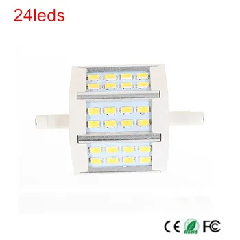 1PCS Pritemdomi R7S led 24leds SMD 5730 chip 78mm J78 LED lemputė kukurūzų šviesos lempos AC85-265V Energijos Taupymo pakeisti halogeninis prožektorius