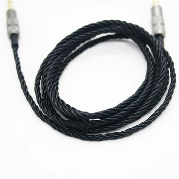 Naujas 3.5 mm iki 3,5 mm Praktinių vytos poros kabelį pora įrašymo cable Car audio AUX kabelis tinka Solo/Soundmagic Ausinių