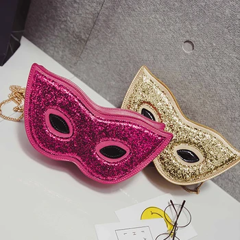 Naujas Mados Moterų China Krepšys 3D Fox Mask Stiliaus Grandinės Pečių Krepšiai, Rankinės Bolsas Feminina Halloween Party