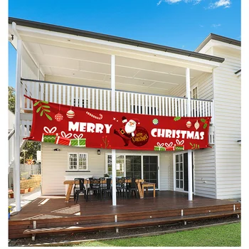 Linksmų Kalėdų reklama reklama Kalėdų laiškas reklama apdailos didelių namų lauko parduotuvė reklama traukti vėliavos šalies apdaila