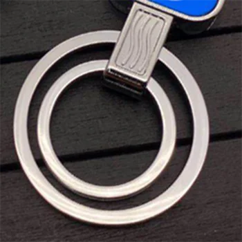 Metalo keychain metalo lydinio sagtimi juosmens automobilio pultelio Kambario raktą vadovas titano mėlyna automobilių raktų žiedas už Skoda octavia a7 3 VRS