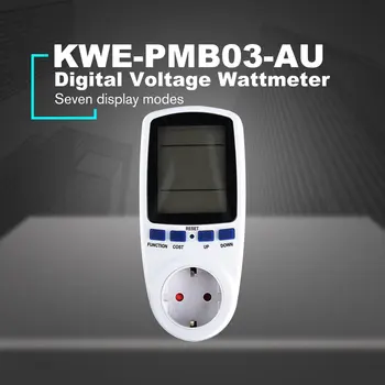 KWE-PMB01 Kištuko Lizdas, Skaitmeninis Įtampos Wattmeter Energijos Suvartojimas Vatų Energijos Skaitiklis AC Elektros Analizatorius Stebėti ONLENY --