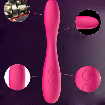 Atsparus vandeniui USB Įkrovimo Dildo Realistiškas Sekso Žaislai Moterims, 7 Vibracijos G Spot Galingas Massager Magic Stick Vibratorius Suaugusiųjų Žaislas