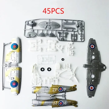II Pasaulinio Karo metu Naudojami Britanijos supermarine spitfire orlaivių,1:48 karinės asamblėjos Blokai Modelis Plytų Armijos Žaislai