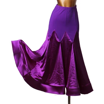 Sportinių šokių kostiumas seksualus sportinių šokių ilgas sijonas moterims sportinių šokių lotynų šokių konkurencijos sijonas užsakymą spalvų