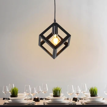 Nordic Industrial stiliaus E27 LED šviestuvo 5W Kūrybiškumą geometrijos Paprastumo kabo lempa šviesos patalpos palėpėje miegamasis, gyvenamasis kambarys