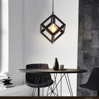 Nordic Industrial stiliaus E27 LED šviestuvo 5W Kūrybiškumą geometrijos Paprastumo kabo lempa šviesos patalpos palėpėje miegamasis, gyvenamasis kambarys