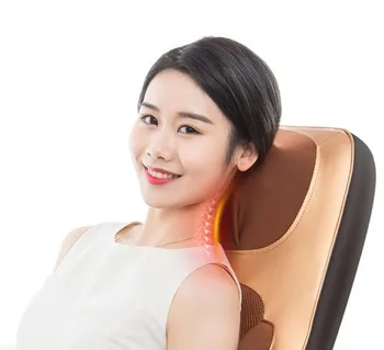 HANRIVER gimdos Kaklelio stuburo massager multi-funkcija kūno vibracijos, minkymo buitinių elektros pagalvę kėdės pagalvėlės
