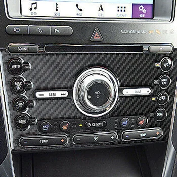 Automobilio Konsolėje, Anglies Pluošto Pultas Vidinis CD-Ford Explorer 2013-2019 Klijų