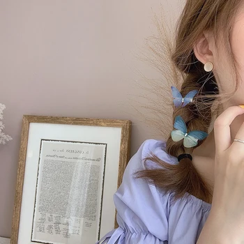 Korėjos Stiliaus Mielas Drugelis Plaukų Clips Letena Barrettes Spalvinga Mini Žandikaulio Įrašą Mados Staigius Plaukų Aksesuarai Moterims, Merginos
