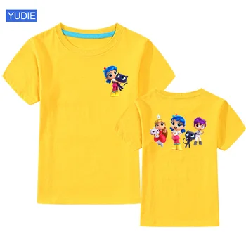 2021 Vaikų Marškinėliai Vaikų Berniukų, Mergaičių Marškinėliai Kūdikių Bamblys Šalies Tee Viršūnes Drabužių Trumpas Tees Priekio Atgal Spausdinti marškinėliai