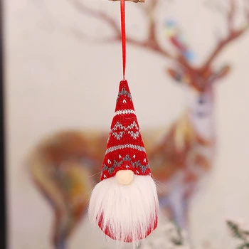 4pcs Gnome Kalėdų Papuošalai Rankų darbo švedų Tomte Nykštukai Pliušinis Skandinavijos Santa Elf Stalo Puošyba